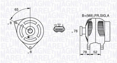 MAGNETI MARELLI 063377421010 -  Генератор